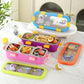 Kids Sleek 3 grid 500ml stainless steel tiffin box with cutlery