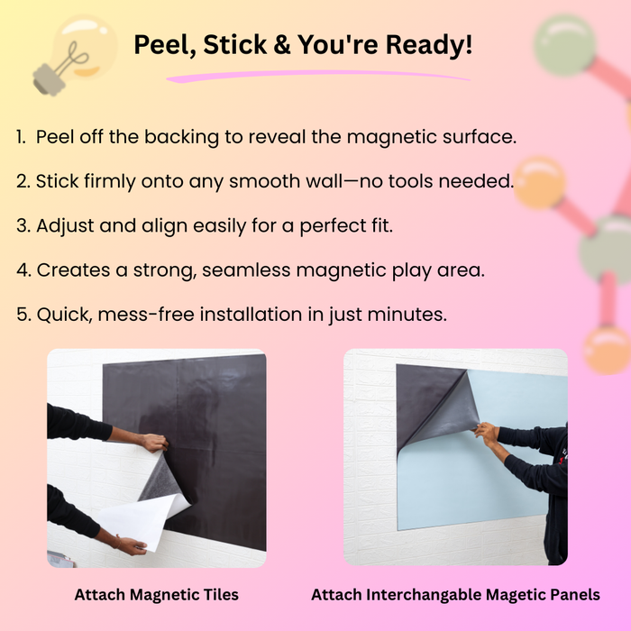 Dual Magnetic Dynamic Wall Decal 120cm (accessories not included)