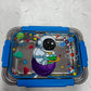 Football/Unicorn/space /mermaid  Transparent 2-Compartment 750ml Transfer Proof Lunch Box