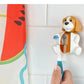 Flipper Fun Animal Penguin Toothbrush Cover , One Touch Open & Close ,Suction Cup Toothbrush Holder for Mirrors, Glass or Tiles ,Dust-proof Adorable Easy to Use