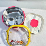Insulated Lunch Box|Stainless Steel|3 Compartments 700 ML,