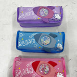 Space theme pencil pouch 2 zipper