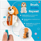 Flipper Fun Animal Penguin Toothbrush Cover , One Touch Open & Close ,Suction Cup Toothbrush Holder for Mirrors, Glass or Tiles ,Dust-proof Adorable Easy to Use
