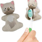 Flipper Fun Animal Penguin Toothbrush Cover , One Touch Open & Close ,Suction Cup Toothbrush Holder for Mirrors, Glass or Tiles ,Dust-proof Adorable Easy to Use