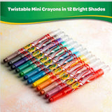 Luxor Crayola Twistable Mini Crayons 12 Shades