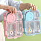 4 Compartment lunch box . with bowl , Spoon & Chopstick Leakproof Heating & Water Insulation- 900ml+70 ml