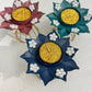 Metal lotus tealight candle holder 6pcs set ( 6 candles free)pp-98