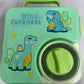 3 compartment 850ml handle square bento box .