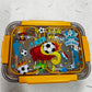 Football/Unicorn/space /mermaid  Transparent 2-Compartment 750ml Transfer Proof Lunch Box