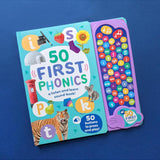 50 Button Photo Sound Book - First Phonics - A Listen and Learn Sound Book for Children Aged 3+ (Large First Words Sound Book)
