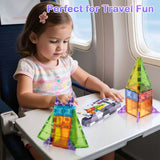 Portable travel magnetic building tiles 32pcs