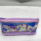 Unicorn holographic pouch with fur