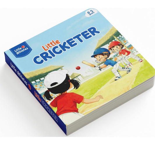 Little Athletes: Little Cricketer – Cricket Board Book for Toddlers | Sports Picture Book for Kids | Early Learning Sports Story