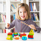 Montessori Wooden Sorting & Magnetic Fishing Game - Educational Toy for Toddlers