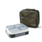 Yoo yee . Bento lunch box with insulated bag 4 compartment stainless steel .