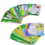 2 in 1 Color and Wipe Off, Learning Painting Kit for Kids