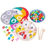 Wooden Classification of Fruits Game | Activity Toy| Montessori Game| Early Educational Toys |Toys| Games|Number Matching Toy | Arithmetic Game| Multicolour [ 3+]