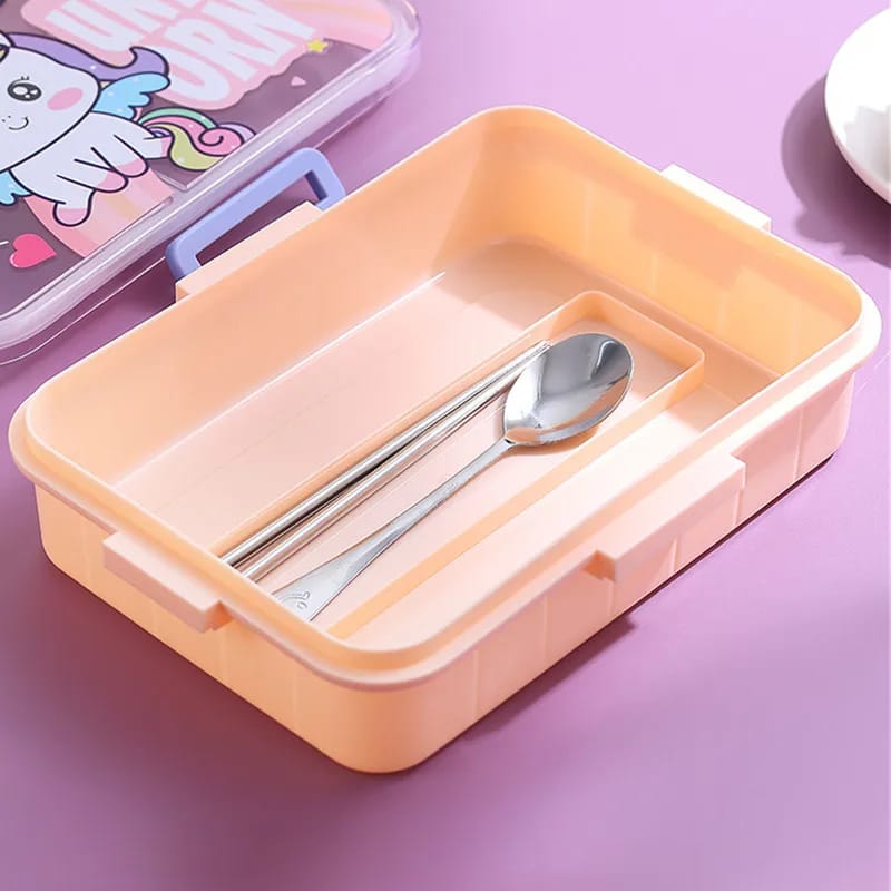 3 grid stainless steel lunch box
