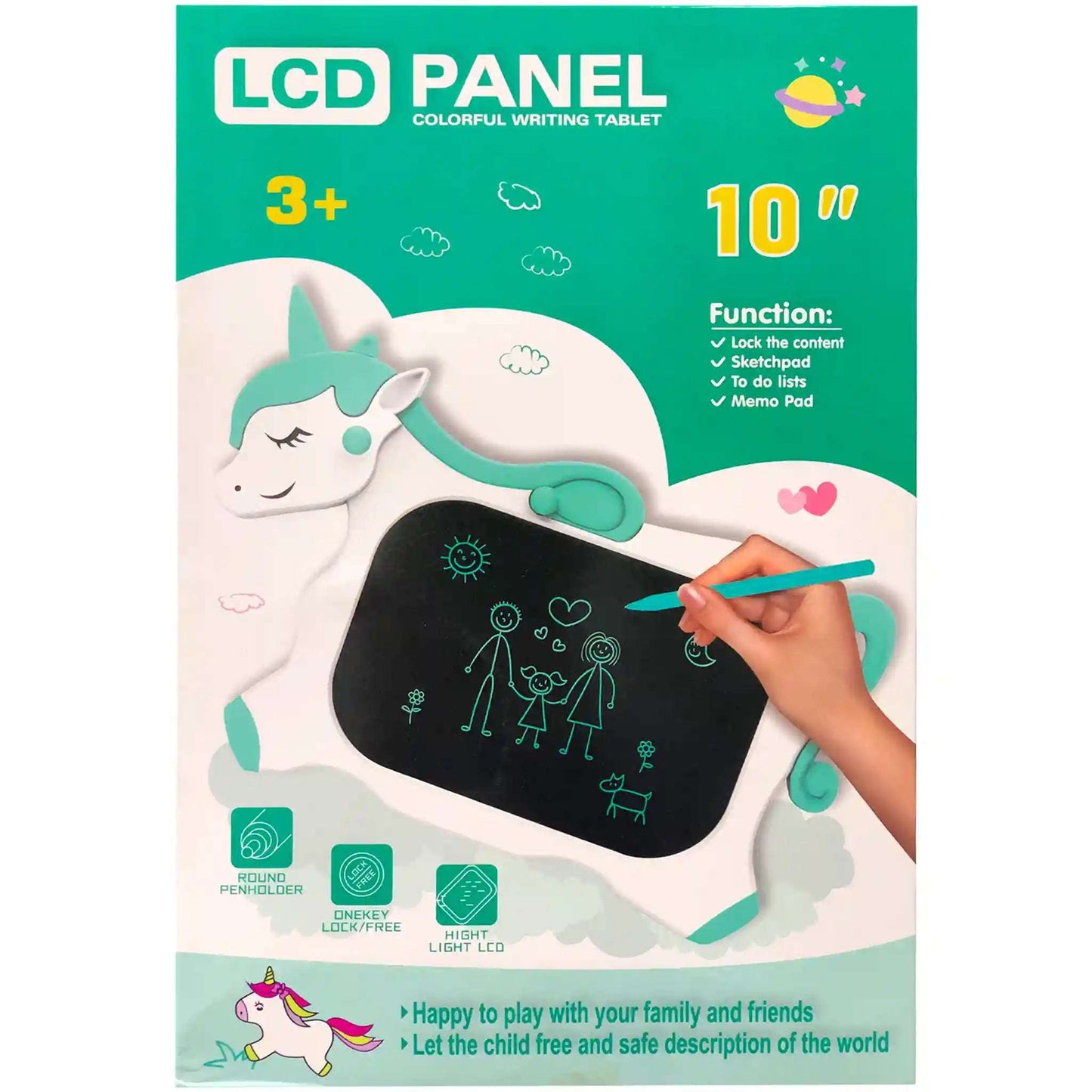 Lcd Panel Colourful Writing Tablet 10 Inch