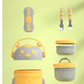 Deer three layer insulated bowl with cutlery and lunch bag