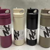 Outdoor Portable Double Wall Stainless Steel Water Bottles 550 ml with Leakproof Hot and Cold Water Coffee and Tea in Travel Car Office School Camping
