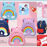 Cute Rainbow Backpacks for Kids Girls Boys Toddler Bag For School Cartoon Bag Animal Cartoon School & Picnic Travel School Bag for Kid