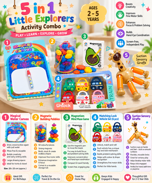 5 in 1 little explorer activity combo for toddler
