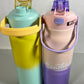 Stainless steel insulated 2 in 1 motivational bottle 1800ml