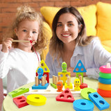 Montessori Wooden Sorting & Magnetic Fishing Game - Educational Toy for Toddlers