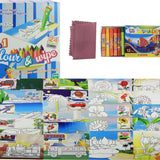 2 in 1 Color and Wipe Off, Learning Painting Kit for Kids