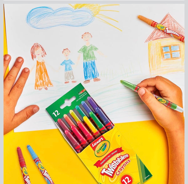 Luxor Crayola Twistable Mini Crayons 12 Shades