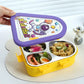 3 grid stainless steel triangle lunch box