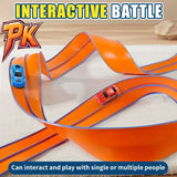 Flexible Race Track for Kids 4.5 meters  with 2 Racecars,  with 2 Suction Cups, Compatible with Hot Wheels for Ages 3+