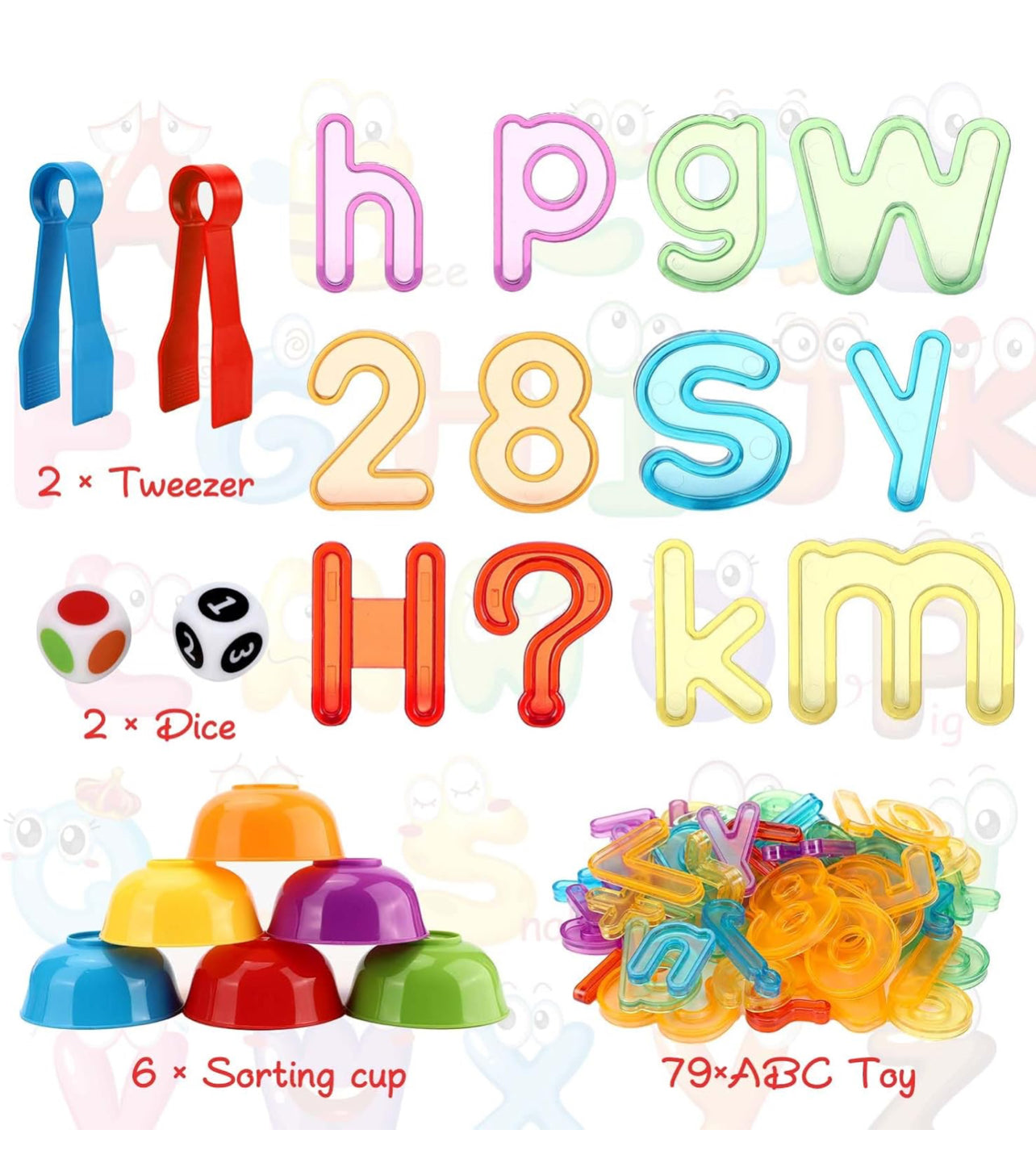 Montessori classification Counting Game Educational Games with Matching Sorting( alphabet & number)