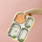 4 compartment 750ml Stainless Steel Lunch Box with 150ml Bowl