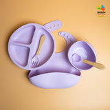 Silicon baby feeding set of 5
