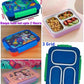 3 grid insulated stainless steel spill & merge proof lunch box ( 710ml)