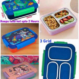 550 ml insulated string bottle & 3 grid insulated spill & merge proof lunch box ( 710ml)