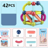42 Pieces Magnetic Sticks