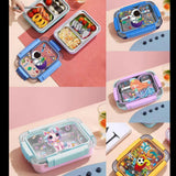 Football/Unicorn/space /mermaid  Transparent 2-Compartment 750ml Transfer Proof Lunch Box