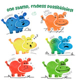 Stamp Art - Jungle theme ,