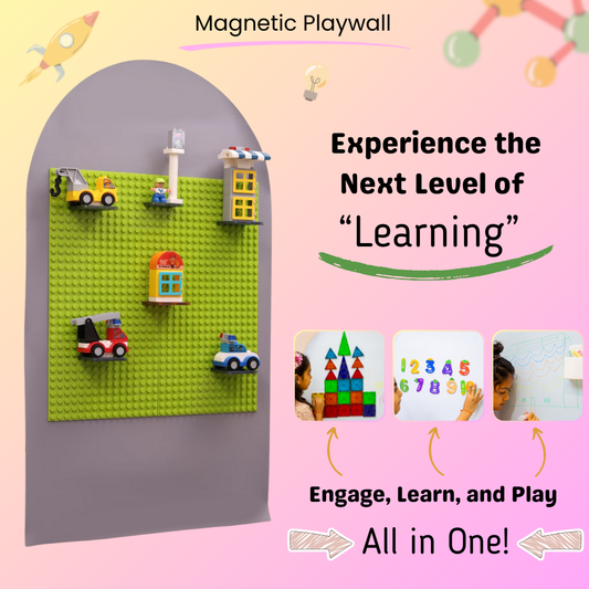 Magnetic baseplate 2pcs jumbo  (duplo compatible ) & standard size ( LEGO compatible)