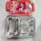 Dino/Unicorn/space /mermaid  Transparent 3-Compartment 750ml Transfer Proof Lunch Box