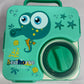 3 compartment 850ml handle square bento box .