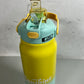 Stainless steel insulated 2 in 1 motivational bottle 1800ml