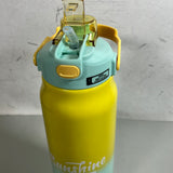 Stainless steel insulated 2 in 1 motivational bottle 1800ml