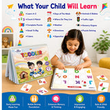 Velcro Book Preschool Busy Book Toddler, Kids/Children 16 Activities, | Quiet Book | Preschool Learning Montessori Toys, 16 in 1 Busy Book for Toddlers for Kids of Age up to 2Years (Level 1& 2)