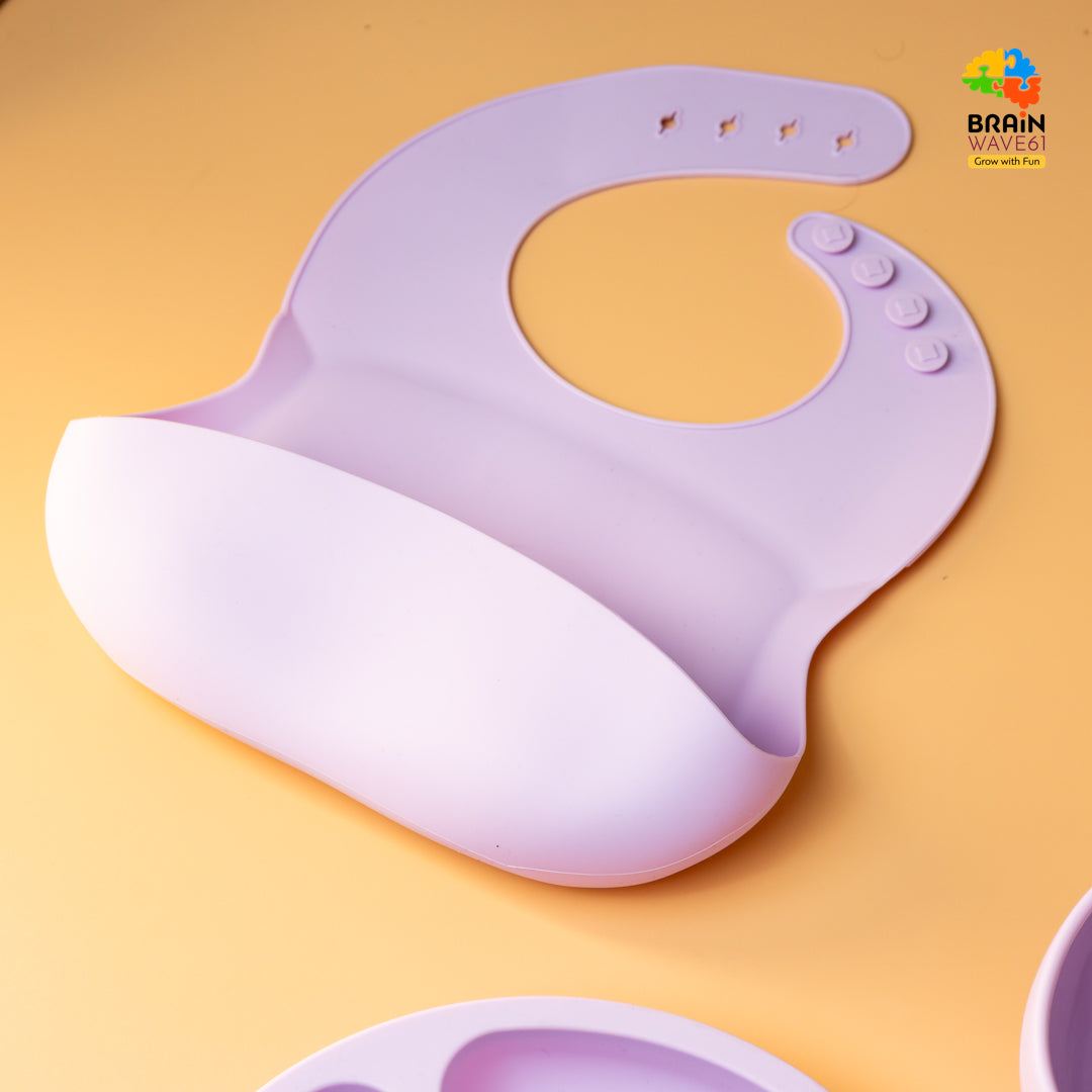 Silicon baby feeding set of 5