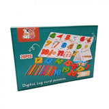 Digital log card puzzle