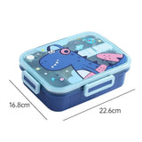 3 grid stainless steel lunch box